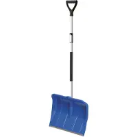 Prosperplast Sneeuwschep/sneeuwschuiver blauw telescopische steel 122 - 160 cm - Sneeuwschuivers