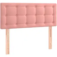 vidaXL Hoofdbord 80x5x78/88 cm fluweel roze