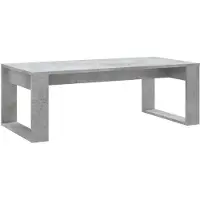vidaXL Salontafel 102x50x35 cm bewerkt hout betongrijs