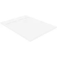 Luca Varess Dandy douchebak 120 x 90 cm composietmarmer mat wit rock structuur