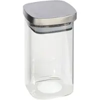 Gerimport Voedsel/etenswaren bewaren voorraadpot 1500 ml glas met RVS deksel - Voorraadpot