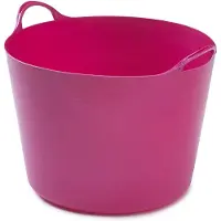 Whitefurze Flexibele emmer - 39 liter - Kunststof - Roze - 43 x 49 x 37 cm - Wasmanden