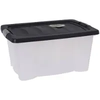 OCZ Opslagbak/opbergdoos/organizer - met deksel - kunststof - 13 Liter - Opbergbox