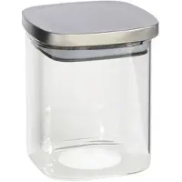 Gerimport Voedsel/etenswaren bewaren voorraadpot 1100 ml glas met RVS deksel - Voorraadpot