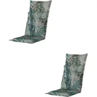 Madison - Tuinkussen - Hoge Rug - 2 stuks - Scott - 123 x 50cm - Grijs