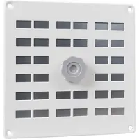 Nedco Schuifrooster 20X20Cm Alu Wit+Gaas