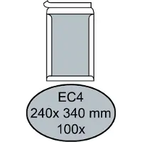 Quantore - Envelop bordrug EC4 240x340mm zelfkl. wit 100 stuks