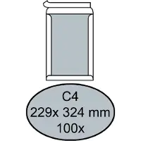 Quantore - Envelop bordrug C4 229x324mm zelfkl. wit 100 stuks