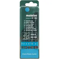Metabo 627160000 Metaal-spiraalboor 6-delig 2 mm, 3 mm, 4 mm, 5 mm, 6 mm, 8 mm 6 stuk(s)