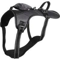 MaxxPet Flamingo HondenHarnas Kelso - Kattentuigje - 44-64cm x 25mm x 2mm - Grijs