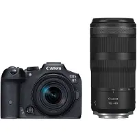 Canon EOS R7 systeemcamera Zwart + RF-S 18-150mm f/3.5-6.3 IS STM + RF 100-400mm f/5.6-8.0 IS USM