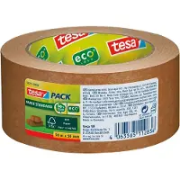 TESA Verpakkingstape tesapack Papier Standard ecoLogo 50mx50mm bruin | 6 stuks