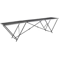 vidaXL Behangtafel inklapbaar 300x60x78 cm MDF en aluminium