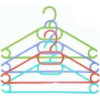 Spirella MSV Kledinghangers voor kinderen - kunststof - set 32x stuks - multi kleuren - 34 cm - Kledinghangers