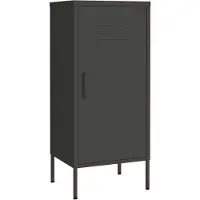 vidaXL Opbergkast 42,5x35x101,5 cm staal antracietkleurig