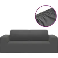 vidaXL Tweezitsbankhoes stretch polyester jersey antracietkleurig
