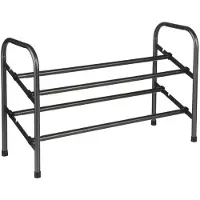 5 Five Metalen Schoenenrek - Uitschuifbaar, 10 Paar, Zwart, 61-115 cm