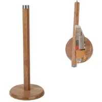 Gerimport Keukenrollen houder bamboe hout 32 cm - Keukenrolhouders