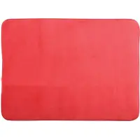 MSV Badkamerkleedje/badmat tapijt - voor op de vloer - rood - 50 x 70 cm - Badmatjes