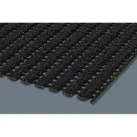 Ivol Gravel scrape loper - Antislipmat op rol - Grafiet - Breedte 120 cm