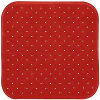 MSV Douche/bad anti-slip mat badkamer - rubber - terracotta - 54 x 54 cm - Badmatjes