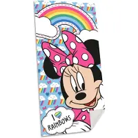 K-KIDS Minnie Mouse strand/badlaken - 70 x 140 cm - katoen - voor kinderen