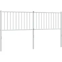 vidaXL Vervangend hoofdbord metaal wit 160 cm