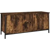 vidaXL Tv-meubel 102x35x45 cm bewerkt hout gerookt eikenkleurig