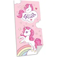 Kids Licensing Eenhoorn/Unicorn strand/badlaken - 70 x 140 cm - katoen - voor kinderen