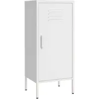 vidaXL Opbergkast 42,5x35x101,5 cm staal wit