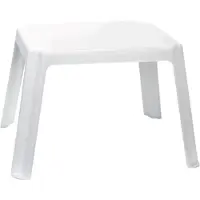Forte Plastics Kunststof kindertafel wit 55 x 66 x 43 cm - Bijzettafels