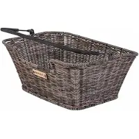 Basil Capri Rattan Look Fietsmand - Achter - Kunststof Rotan - Bruin