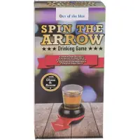 Out of the blue Draai De Pijl, Drinkspel - Inclusief 1 shotglas - Drankspel - Spin The Arrow, Drinking Game - Original