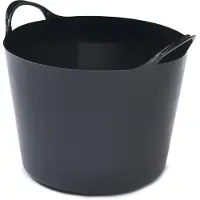 Whitefurze Flexibele emmer - 14 liter - Kunststof - Zwart - 32 x 36 x 25 cm - Wasmanden