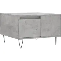 vidaXL Salontafel 55x55x36,5 cm bewerkt hout betongrijs
