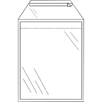 Cleverpack Envelop akte a4 220x300 zk klep 50st tr