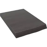 vidaXL Wastafelblad 40x60x(2-6) cm behandeld massief hout donkerbruin