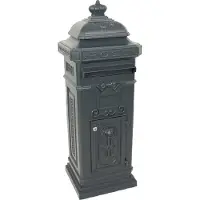 V-Part - Kolombrievenbus - Cast aluminium Powder Coated - antraciet - Brievenbus
