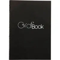 Clairefontaine - Ref 975802C - GRAF Book 360 Raw Binding Book (100 Sheets) - A4 in Size 100gsm Paper Acid Free pH Neutral Portrait Orientation - B