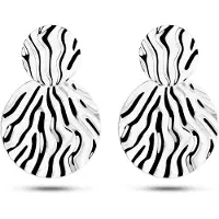 The Jewelry Collection oorhangers relif zilver gerhodineerd 1336679