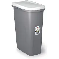 Stefanplast Afvalbak - 'Home Eco System' - afvalscheiding - Prullenbak - Afvalemmer - Wielen - 40 Liter - Wit