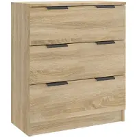 vidaXL Dressoir Sonoma-eikenhout, 60x30x70 cm, houtvezel