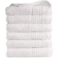 Seashell Handdoek Supreme 650 GSM - 100% Egyptisch Katoen - 6 stuks - 50x100 - wit