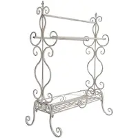 Clayre & Eef Witte Handdoekhouder 65*40*93 cm 5Y0313