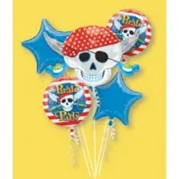 Amscan Folie ballon boeket Piraten feest | 5-delig