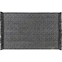 Mette Ditmer Badmat Morocco Black / White-50 x 80 cm