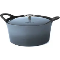 Cuisinox volcan gietijzeren braadpan 29 cm denim blue