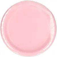 Merkloos 24x pastel roze wegwerp bordjes van karton 23 cm - Feestbordjes