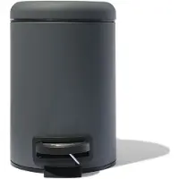 HEMA Pedaalemmer 3L donkergrijs