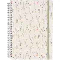 HEMA Fotoboek plakboek met spiraal 32.5x23 bloemen